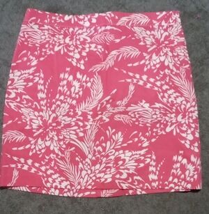 Tommy Hilfiger Floral Pink and White Mini Skirt